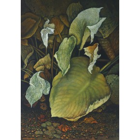  Eden-przyziemne sprawy olej 100x70 cm 2024 